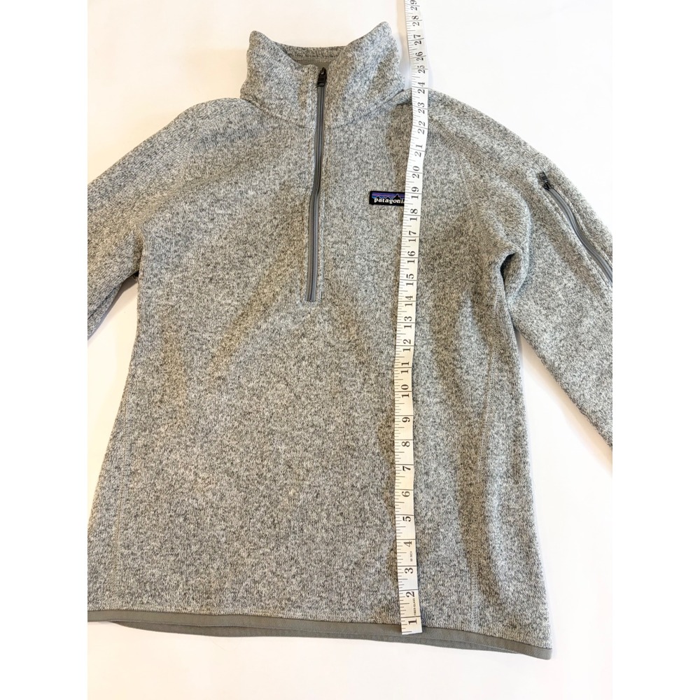 Patagonia Better Sweater 1/4 Zip Fleece Pullover Heather Grey Womens Medium - Picture 8 of 15